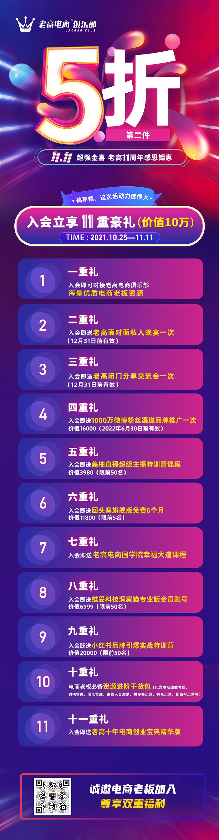 5折优惠